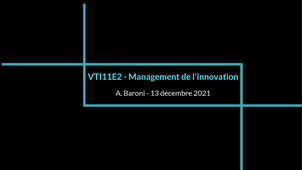 VTI11E2 - Management de l'innovation