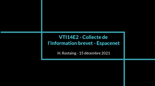 VTI14E2 - Collecte de l'information brevet (Partie 1)