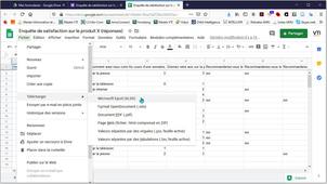 Questionnaire En Ligne - 2.20 - Exporter la base de données de GoogleSheets vers Excel