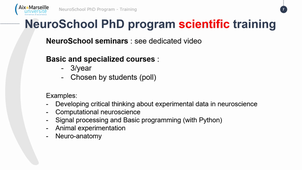 NeuroSchool PhD Program - courses and events