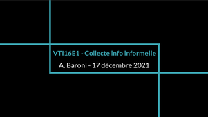 VTI16E1 - Collecte de l'information informelle